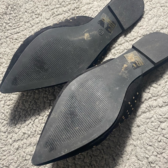 Black and Gold Flats - Picture 3 of 3